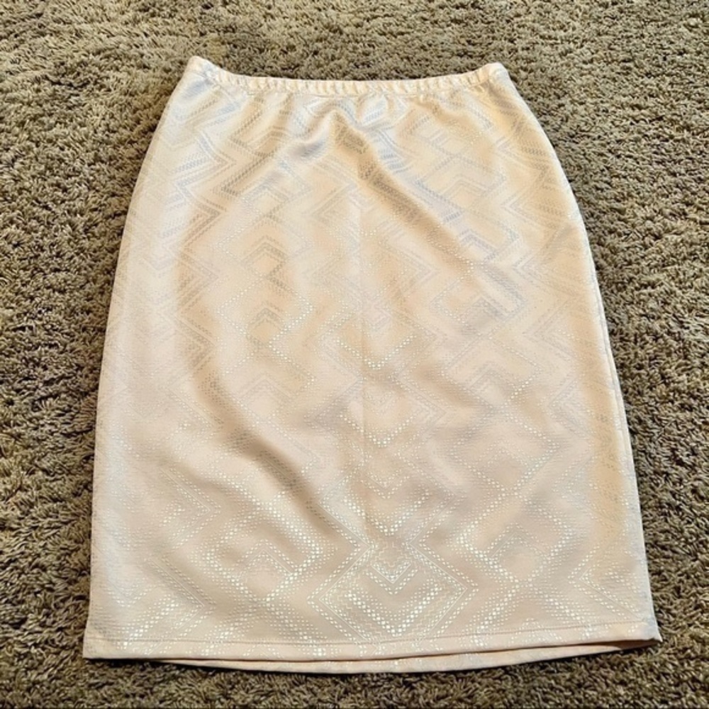 Charlotte Russe light pink and silver skirt size XL